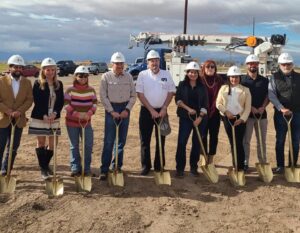 Cordoba Team Members stand at ground breaking ceremony